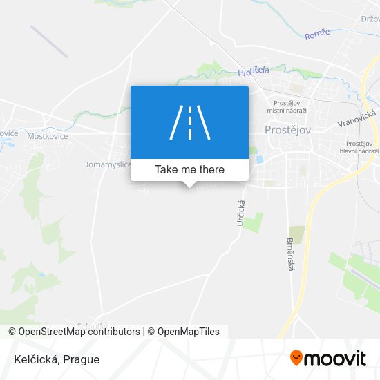 Kelčická map