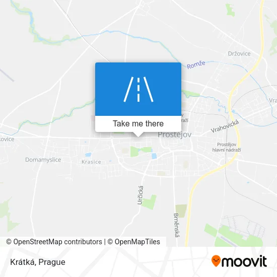 Карта Krátká