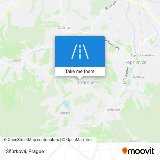 Карта Šňůrková