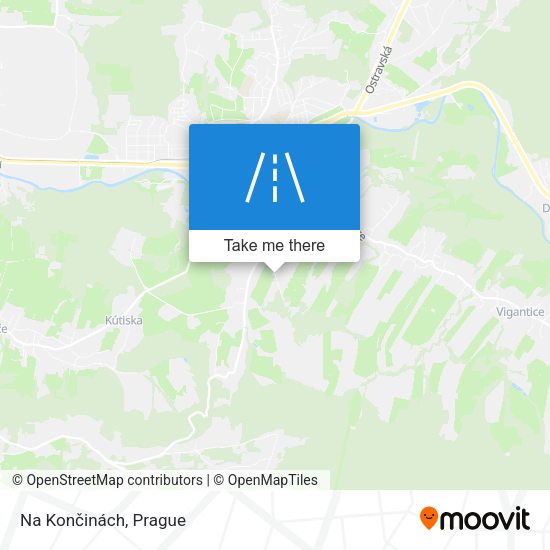 Na Končinách map