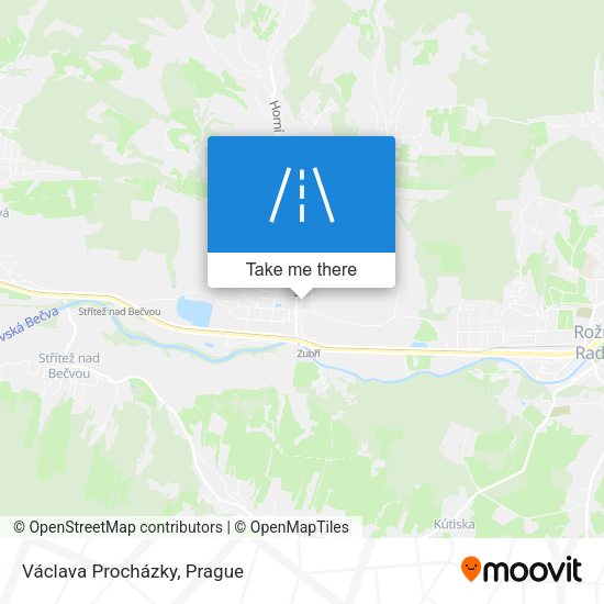 Václava Procházky map