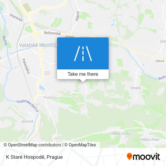 K Staré Hospodě map
