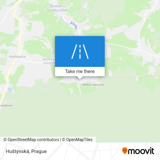Huštýnská map