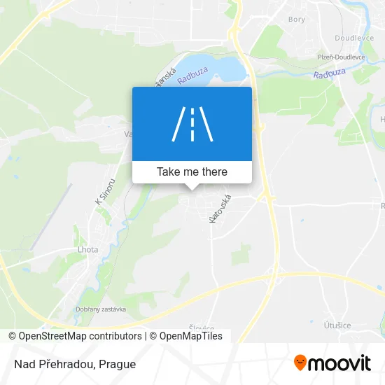 Карта Nad Přehradou