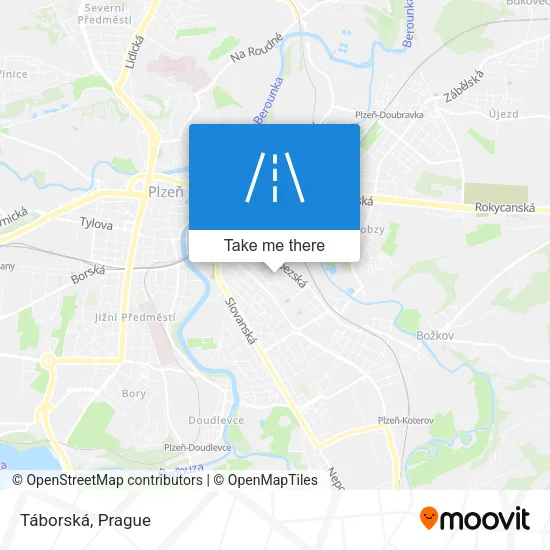 Карта Táborská