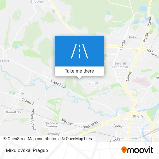 Карта Mikulovská