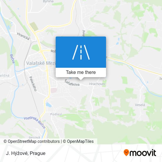 J. Hýžové map