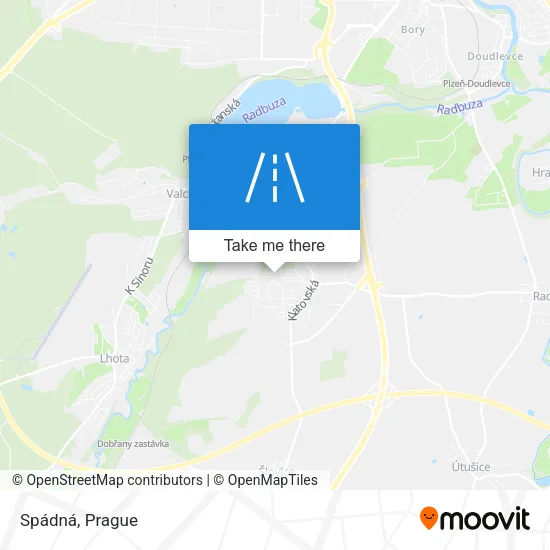 Карта Spádná