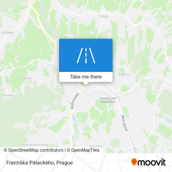 Františka Palackého map