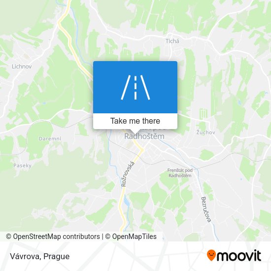Карта Vávrova