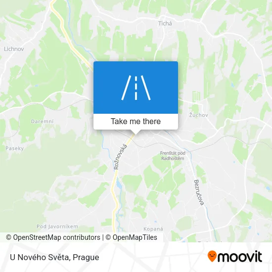 Карта U Nového Světa