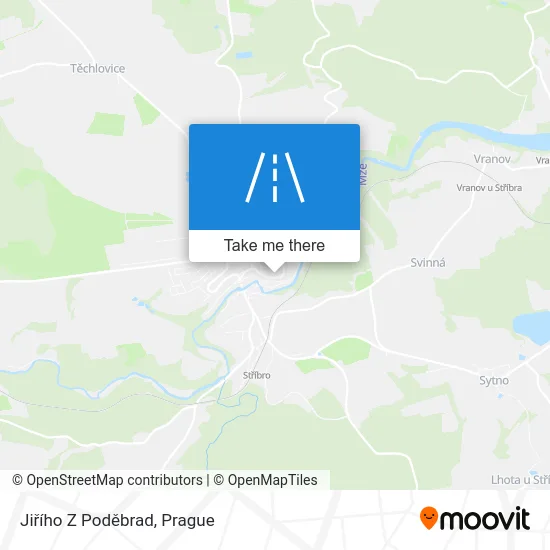 Карта Jiřího Z Poděbrad