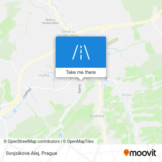 Карта Svojsíkova Alej