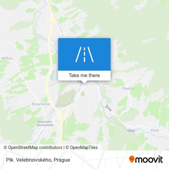 Plk. Velebnovského map