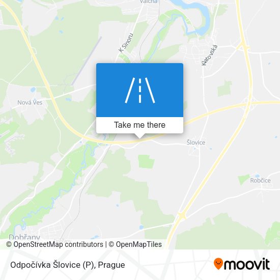 Odpočívka Šlovice (P) map