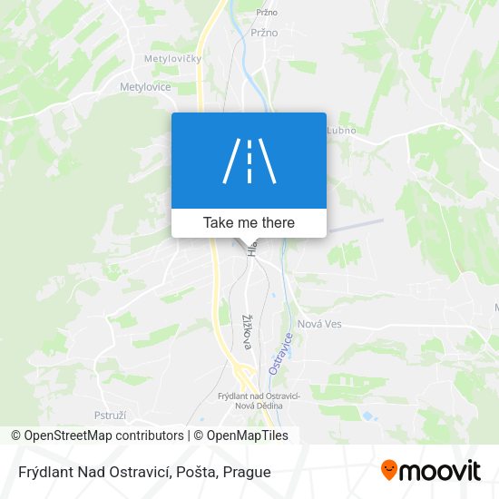 Frýdlant Nad Ostravicí, Pošta map