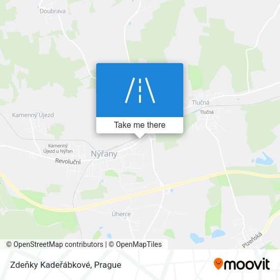 Zdeňky Kadeřábkové map