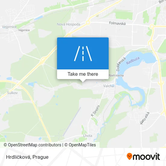 Карта Hrdličková