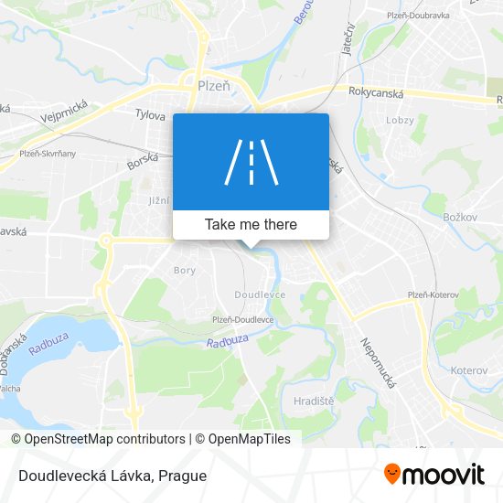 Doudlevecká Lávka map