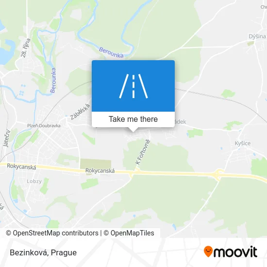 Карта Bezinková
