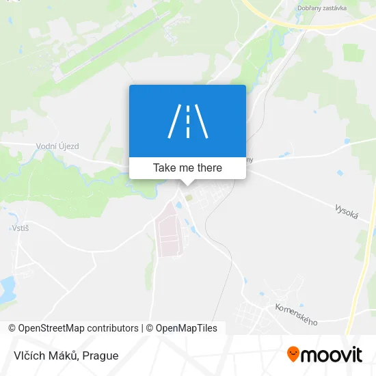 Vlčích Máků map