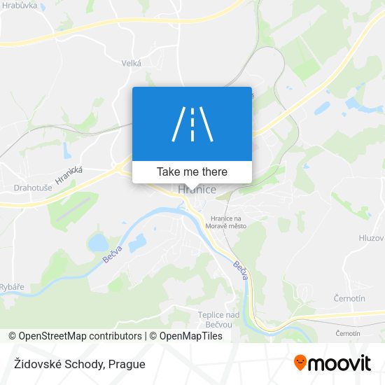 Židovské Schody map