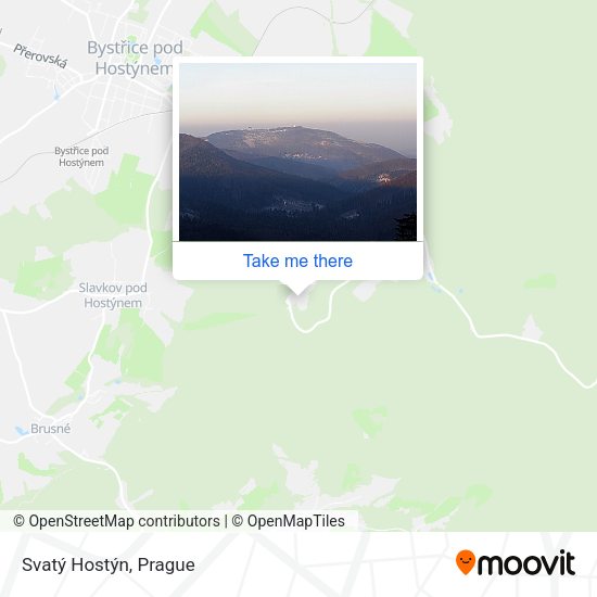 Svatý Hostýn map