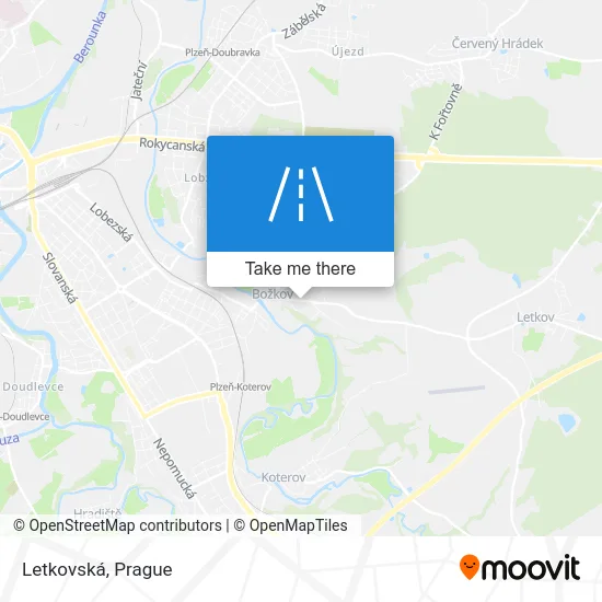 Карта Letkovská