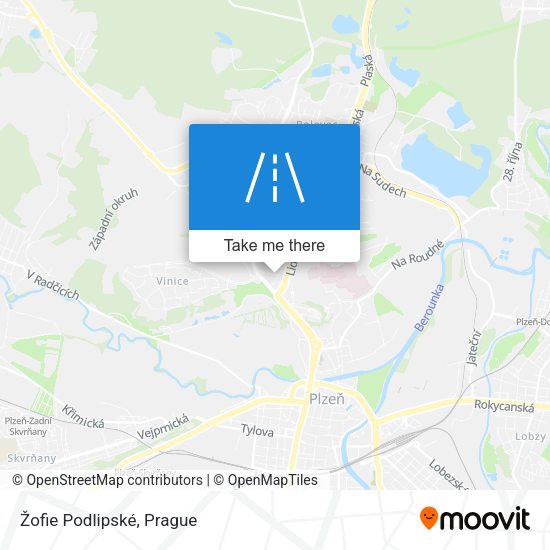 Žofie Podlipské map