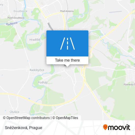 Sněženková map