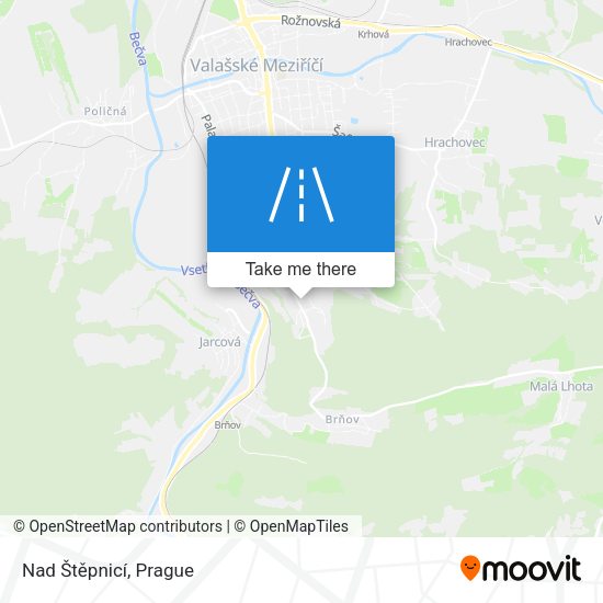 Nad Štěpnicí map