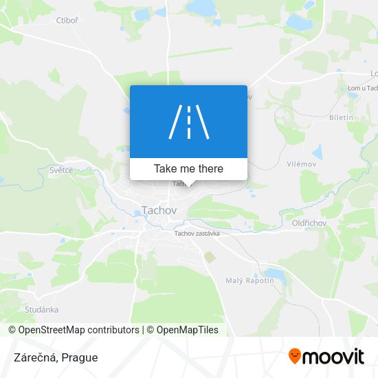Zárečná map