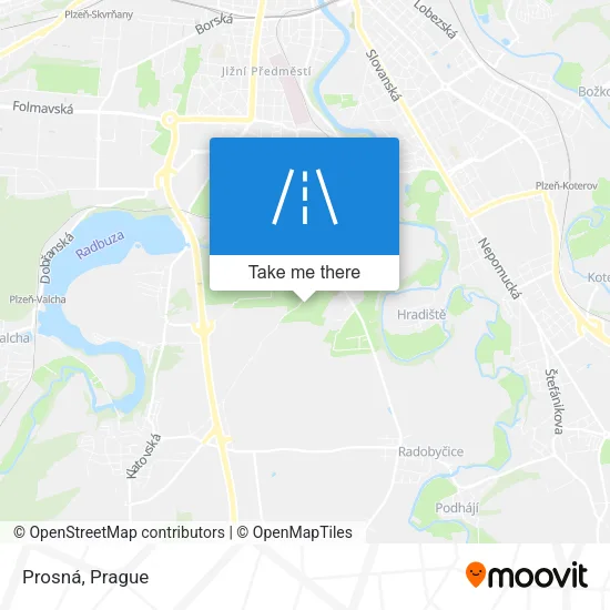 Карта Prosná