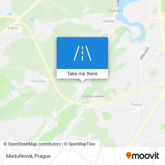 Meduňková map