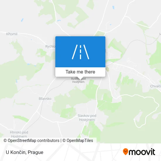 Карта U Končin