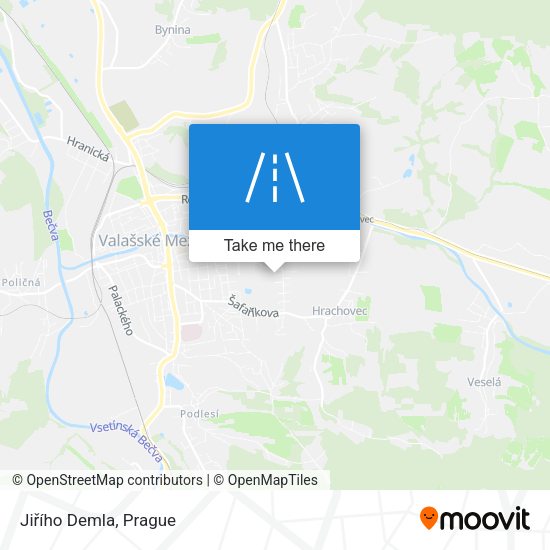 Jiřího Demla map