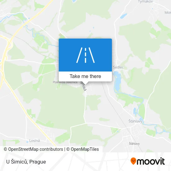 U Šimiců map