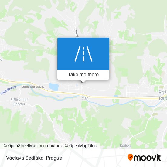 Václava Sedláka map