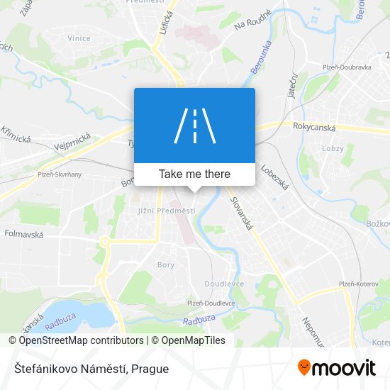Štefánikovo Náměstí map