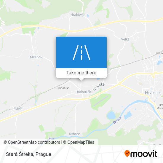 Stará Štreka map