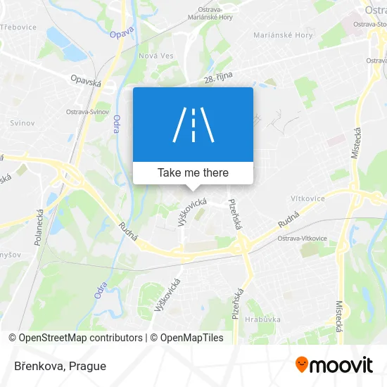 Карта Břenkova