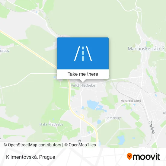 Карта Klimentovská