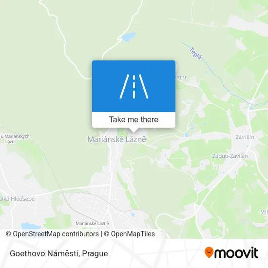 Карта Goethovo Náměstí