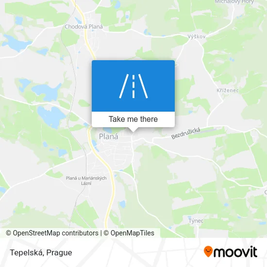 Карта Tepelská