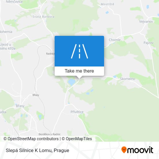 Slepá Silnice K Lomu map