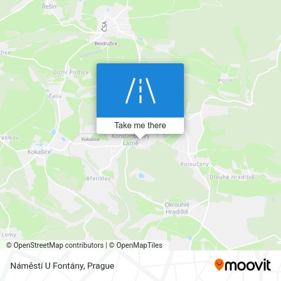 Náměstí U Fontány map
