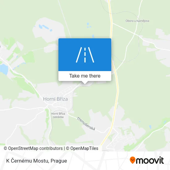 Карта K Černému Mostu