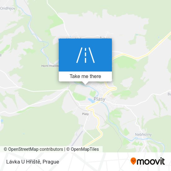 Lávka U Hřiště map