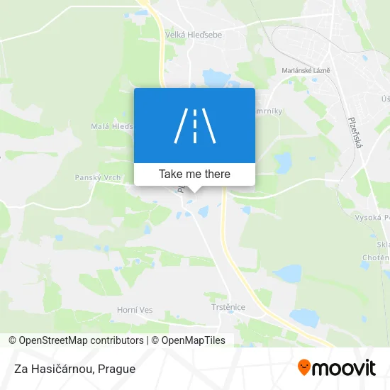 Карта Za Hasičárnou
