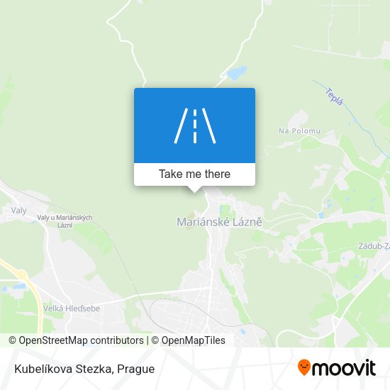 Kubelíkova Stezka map